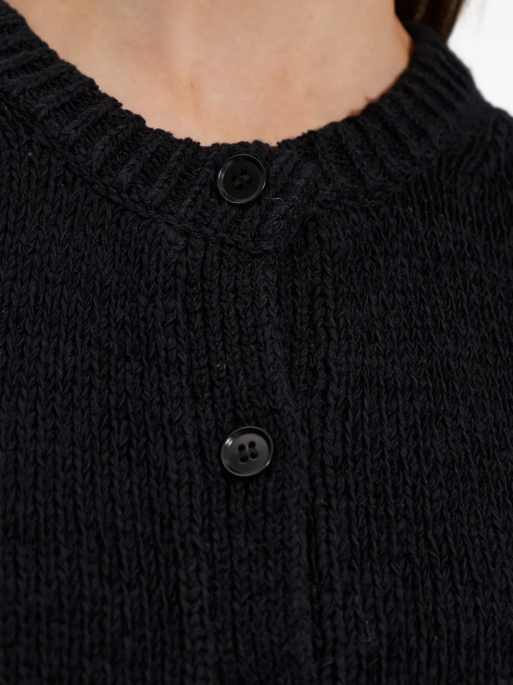 Ulla Johnson Gebreid vest met knopen Zwart