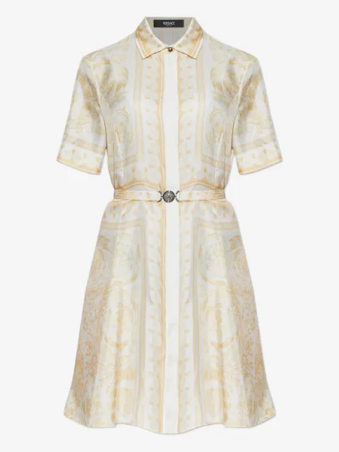 Versace vestido corto con cinturón