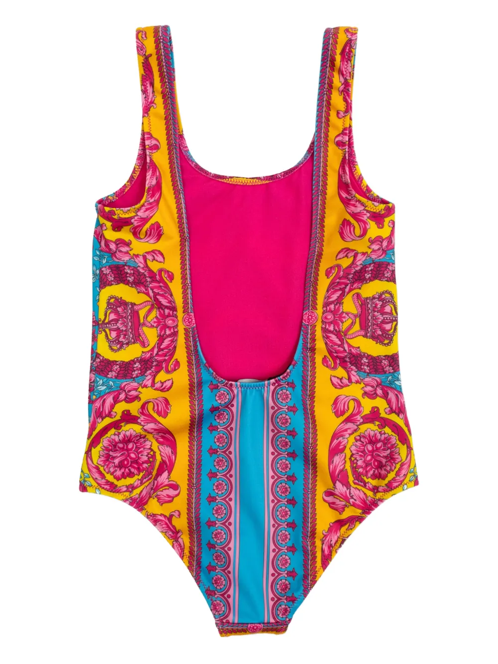 Versace Kids Medusa badpak met bloemenprint Geel