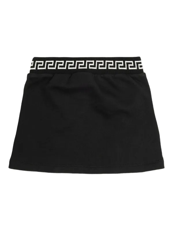 Versace Kids ストライプディテール スカート | ブラック | FARFETCH JP