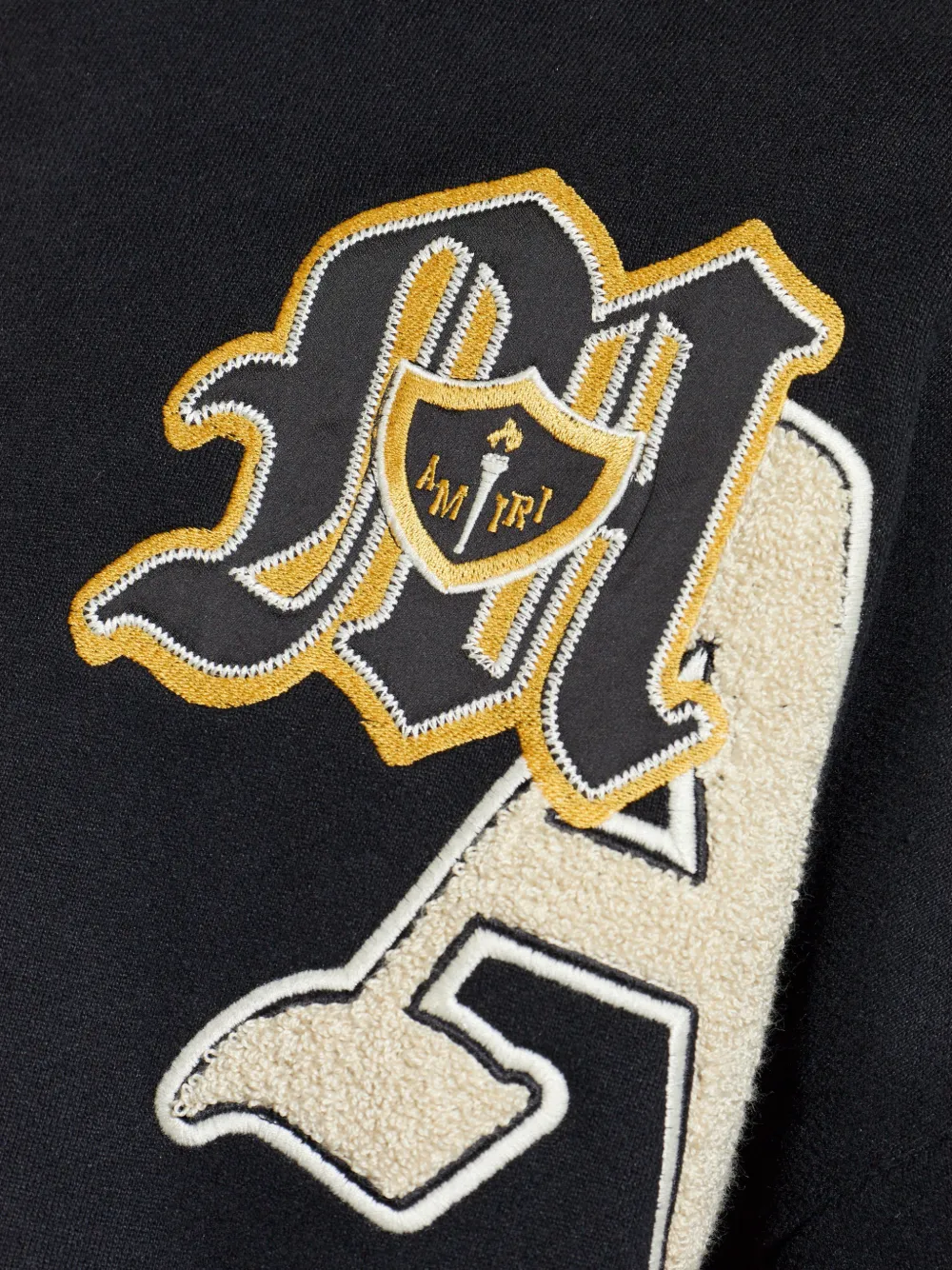 AMIRI logo-appliqué full-zip Hoodie | Black | FARFETCH