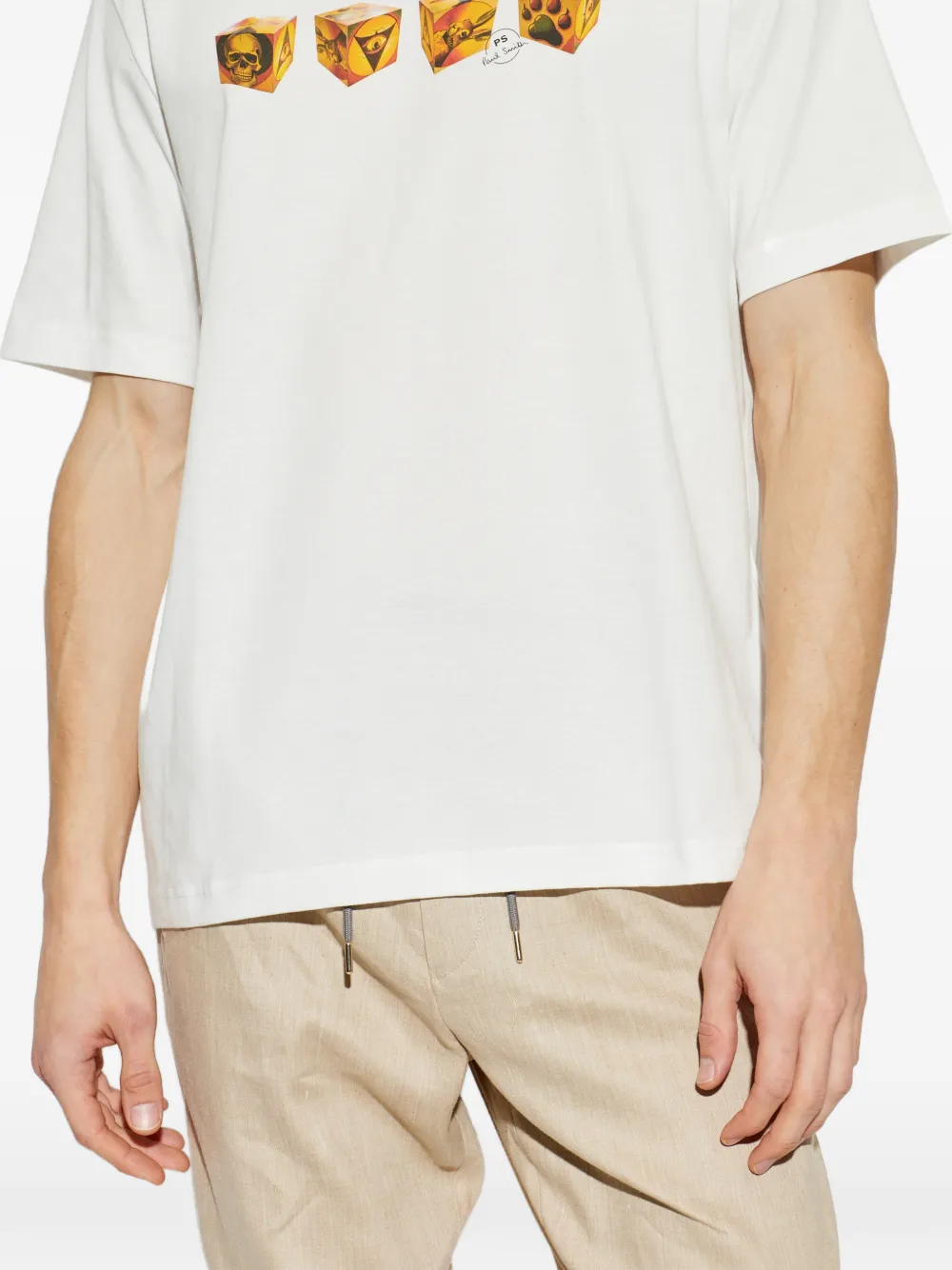PS Paul Smith T-shirt met grafische print Wit