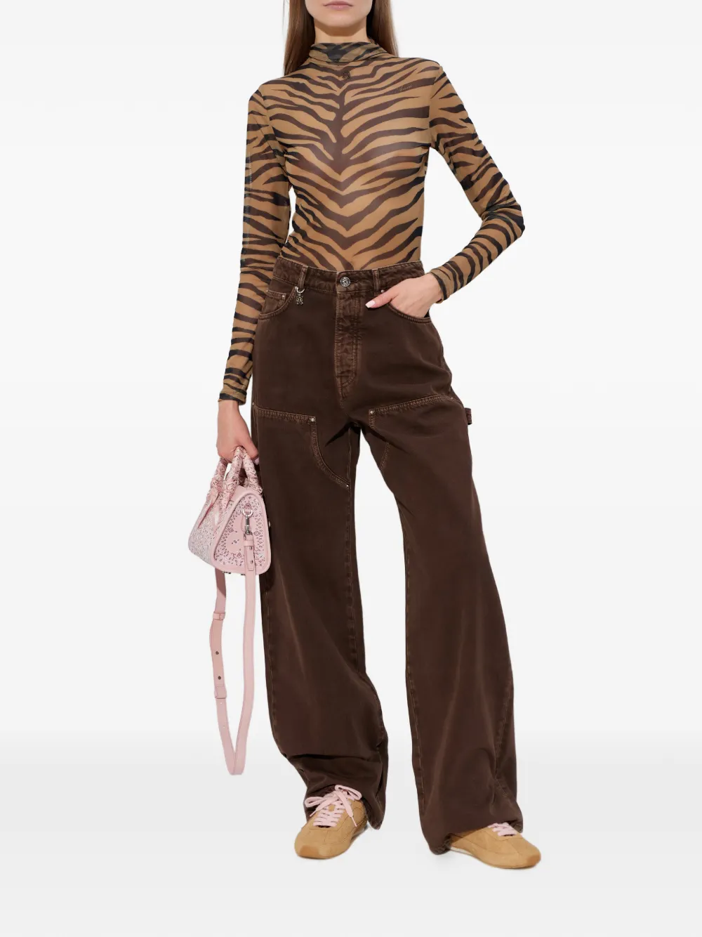 AMIRI zebra-print top - Toni neutri