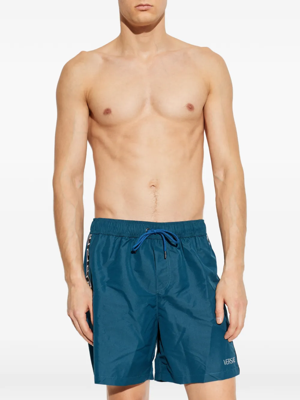 Versace patterned-stripe swim shorts | Swim & Board Shorts | Image 2