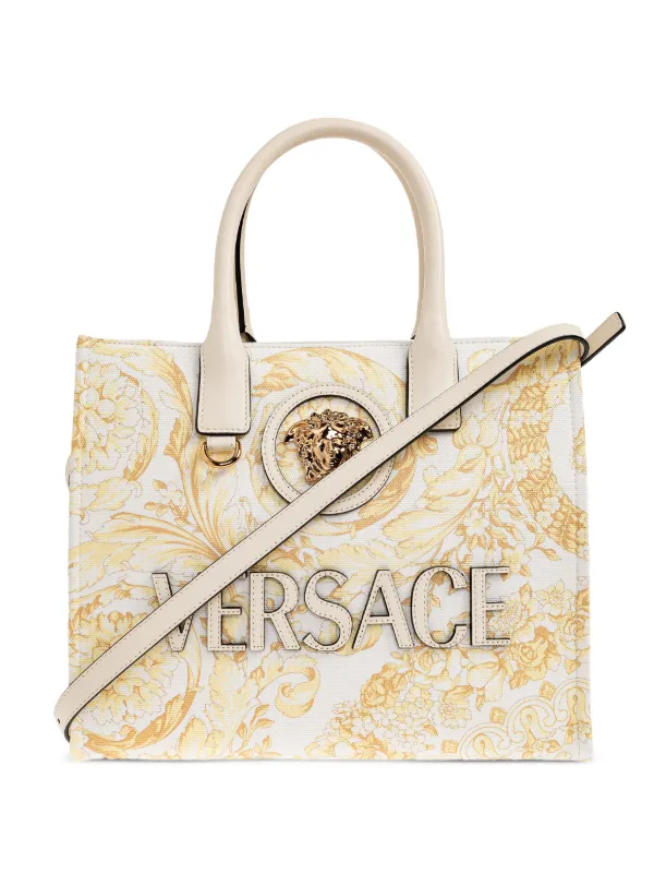 Versace ラ メドゥーサ ハンドバッグ S | ホワイト | FARFETCH JP