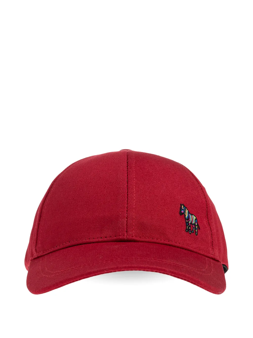 Paul Smith cotton embroidered baseball hat - Rosso