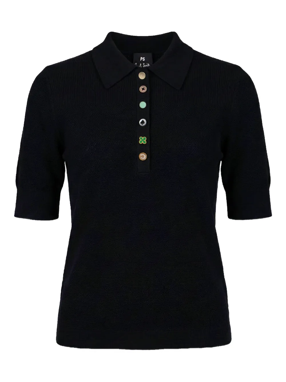 PS Paul Smith button polo shirt - Nero