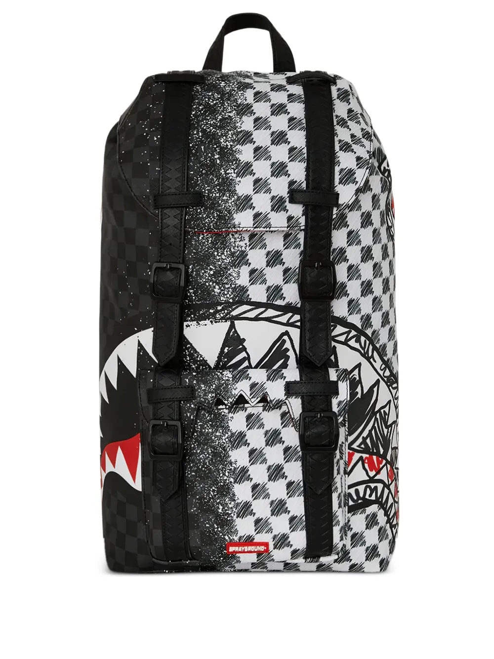 sprayground kid shark-graphic backpack | White | Image 1