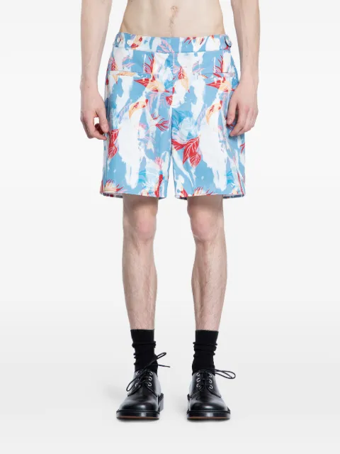 Alexander McQueen shorts con estampado floral