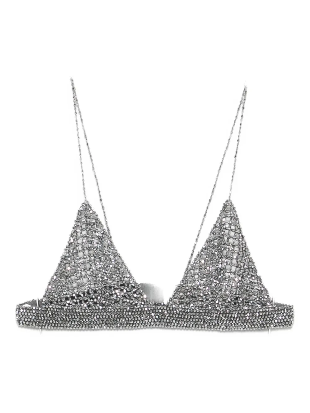 Golden Goose chain embellished top - Argento