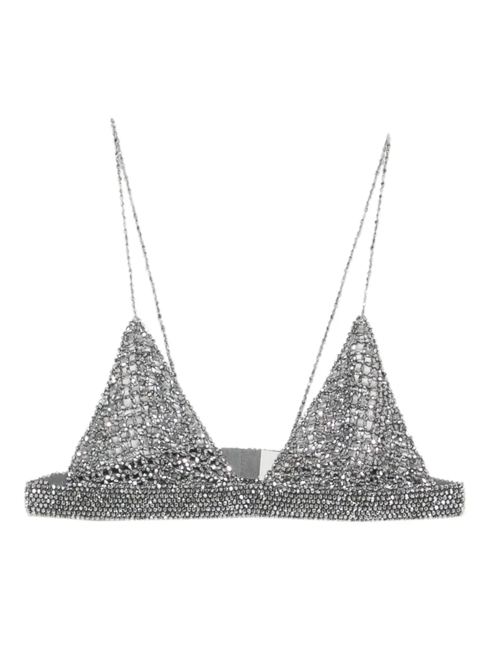 Golden Goose chain embellished top - Argento