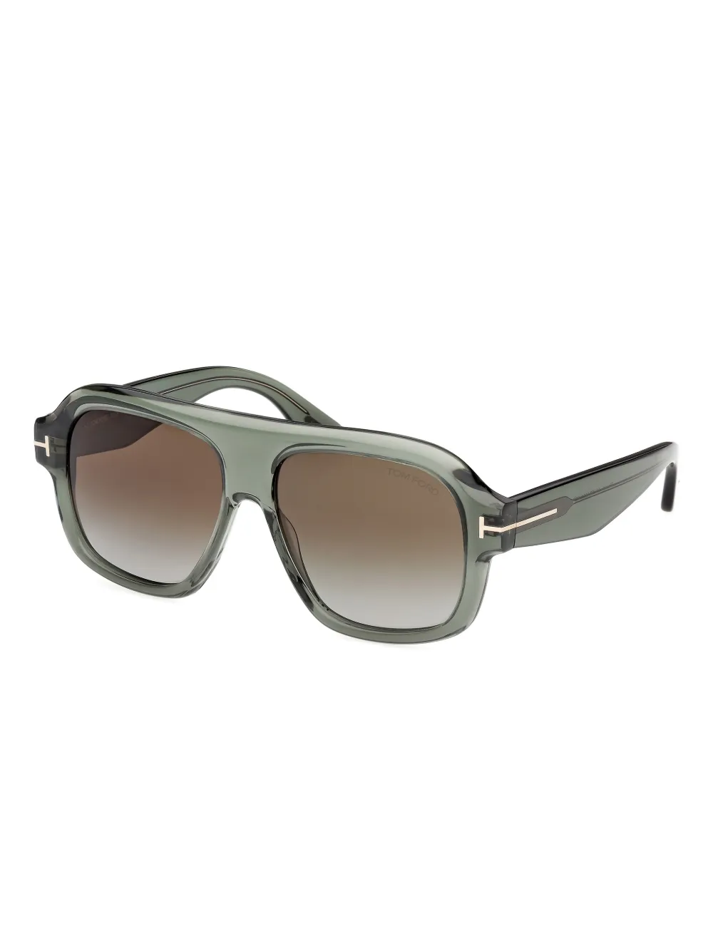 TOM FORD Eyewear Rhonda-02 pilot-frame sunglasses - Groen