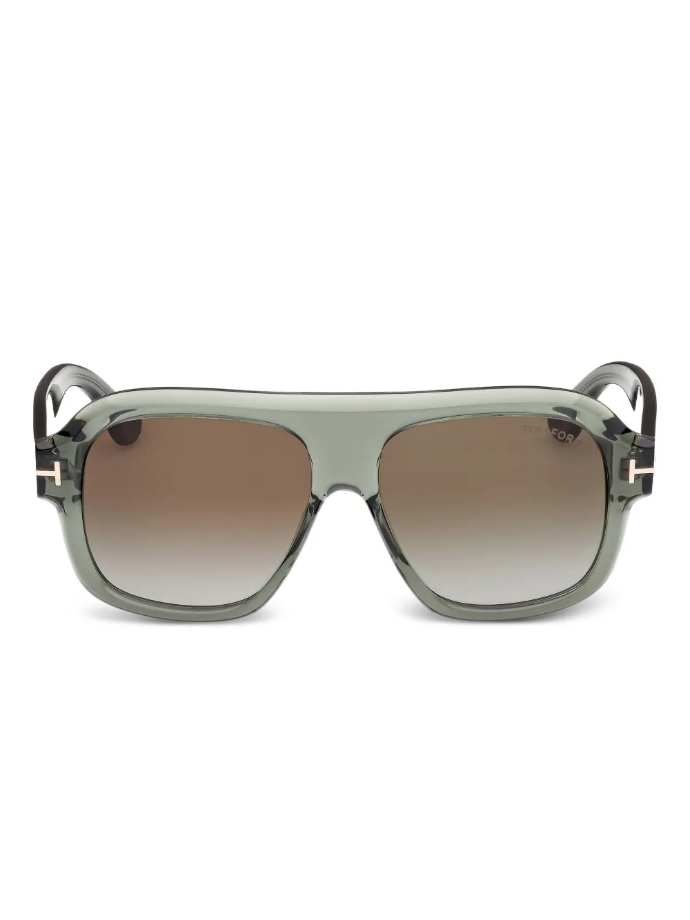 TOM FORD Eyewear Rhonda-02 pilot-frame sunglasses - Verde