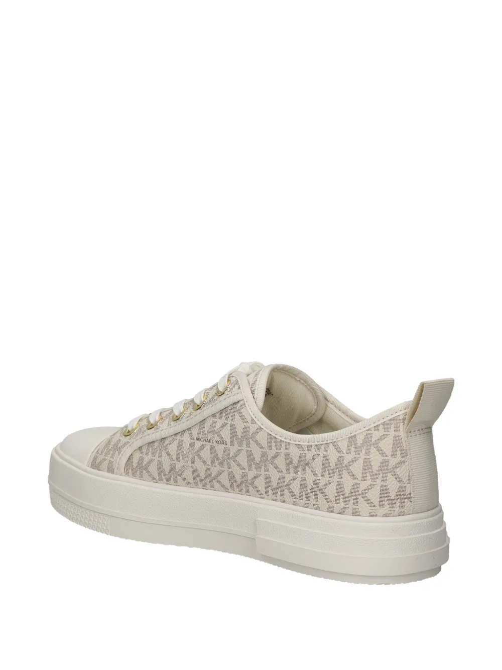 Michael Michael Kors Evy Logo-print Sneakers In Neutral