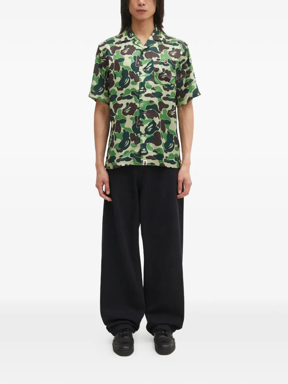 A BATHING APE camouflage pocket shirt - Groen