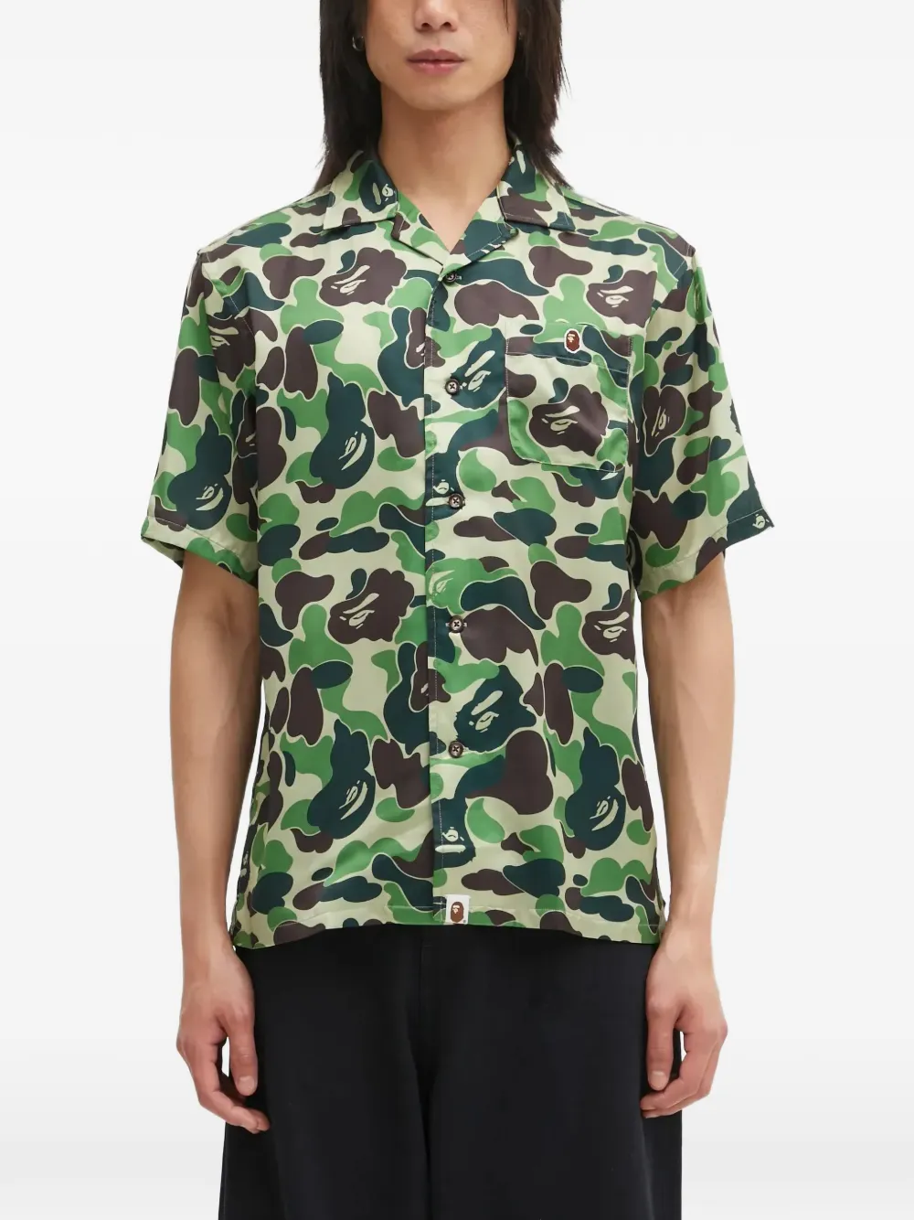 A BATHING APE® camouflage pocket shirt - Verde