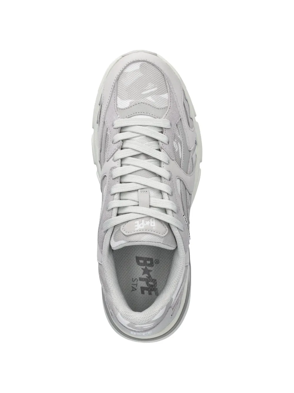 A BATHING APE Shark Sta #1 sneakers met vlakken Grijs