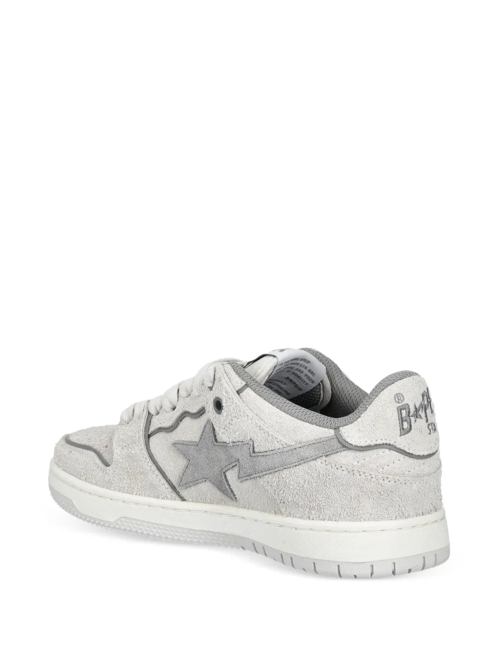  A Bathing Ape® Bape Sk8 Sta #3 L Appliqué Sneakers - Grey 