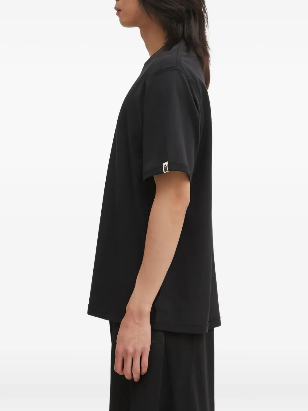 A BATHING APE T-shirt met logo Zwart