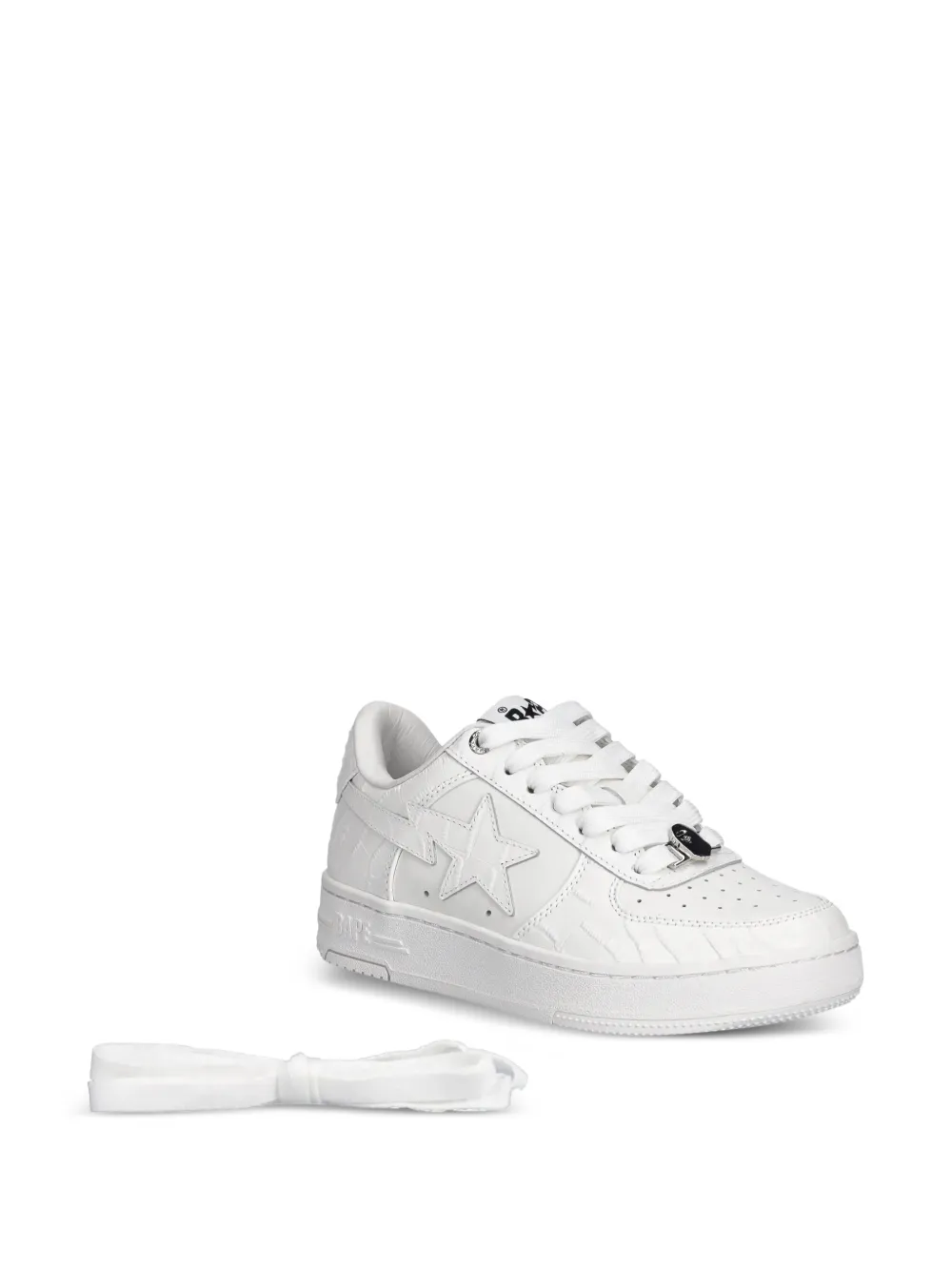 A BATHING APE BAPE STA #3 L textured sneakers Wit