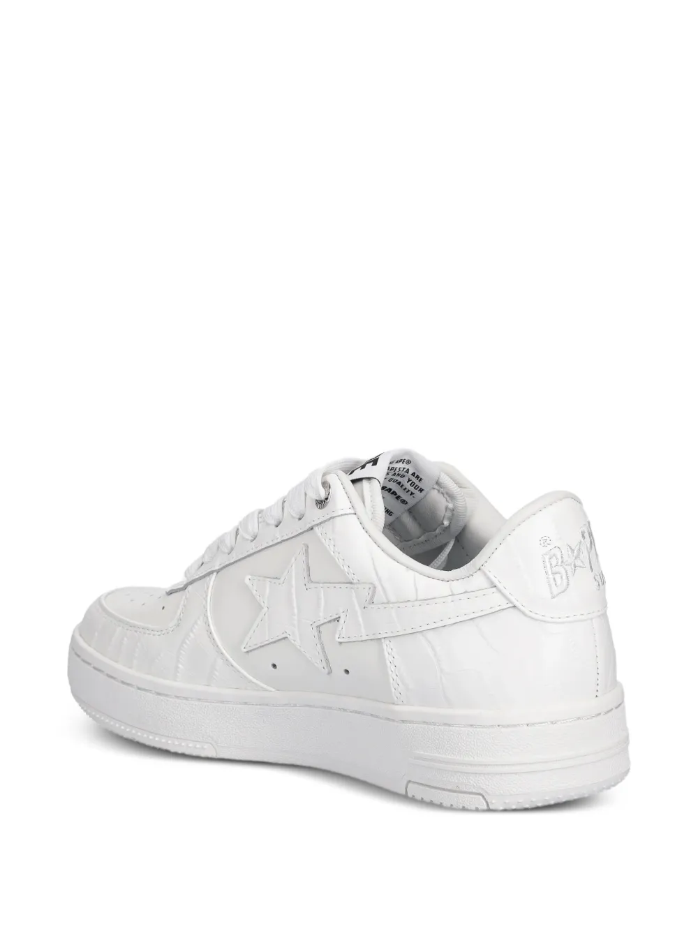 A BATHING APE BAPE STA #3 L textured sneakers Wit