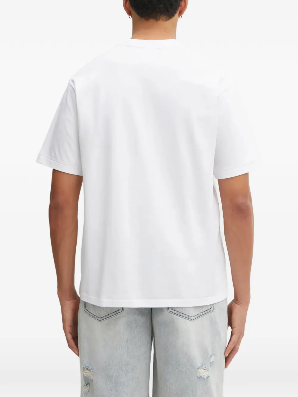 A BATHING APE College T-shirt met grafische print en logo Wit