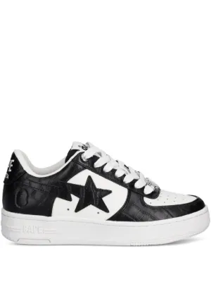 A BATHING APE® Bape Sta 4L star-embellished Camo Sneakers | Black