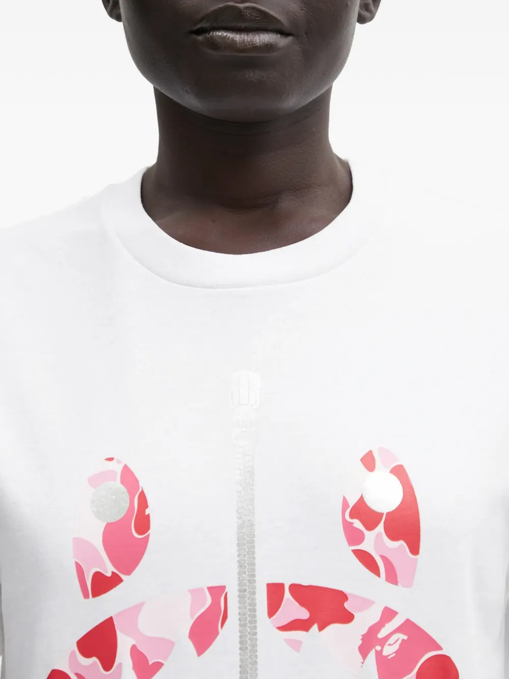 A BATHING APE T-shirt met print Wit