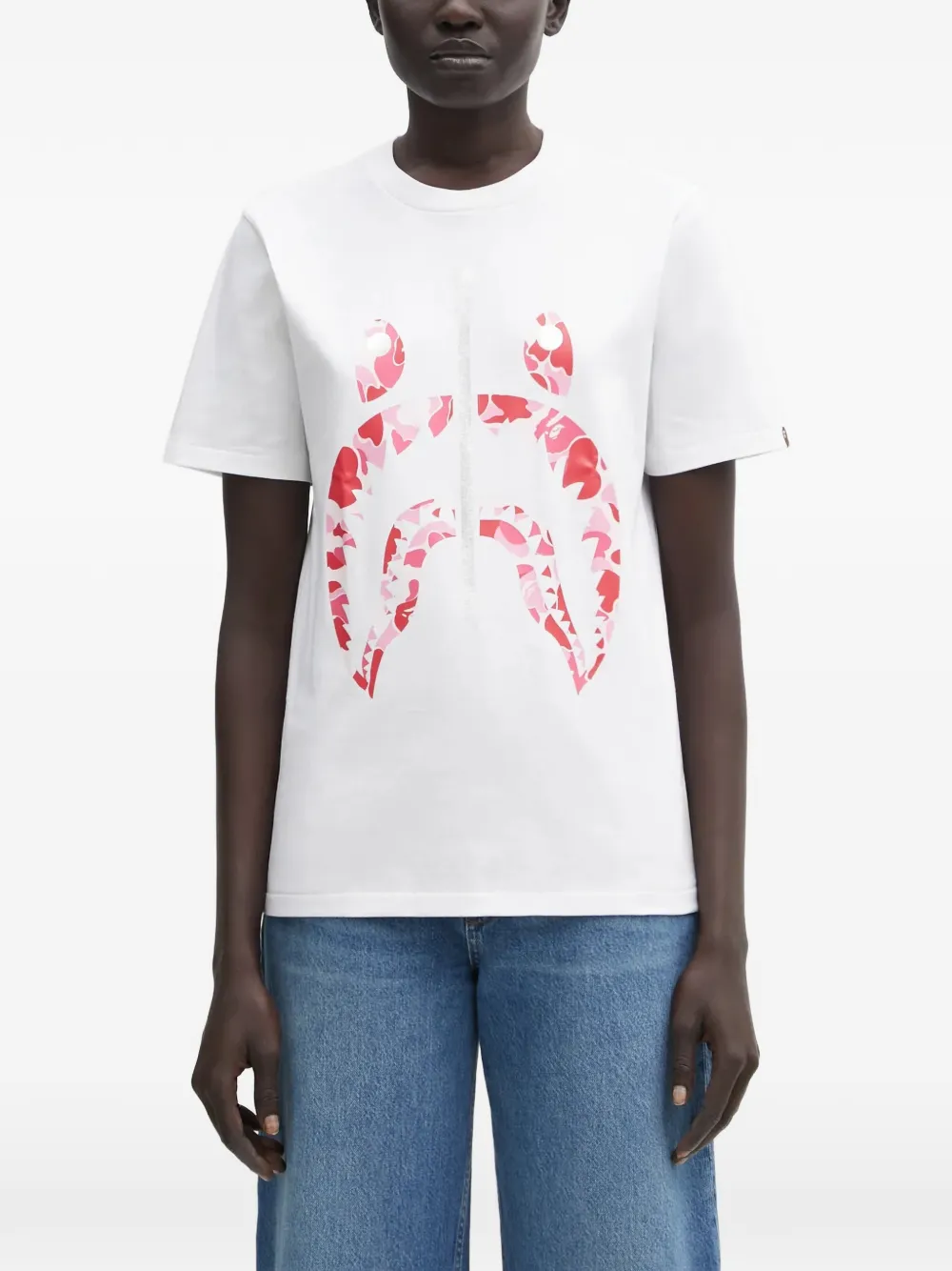 A BATHING APE® ABC Camo Shark T-shirt - Bianco