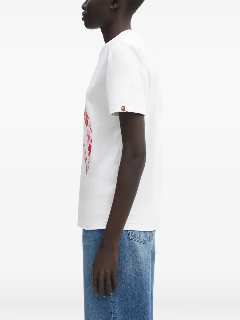 A BATHING APE T-shirt met print Wit