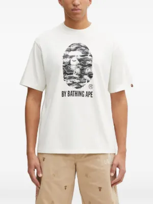 A BATHING APE® Multi Logo College graphic-print T-shirt | White