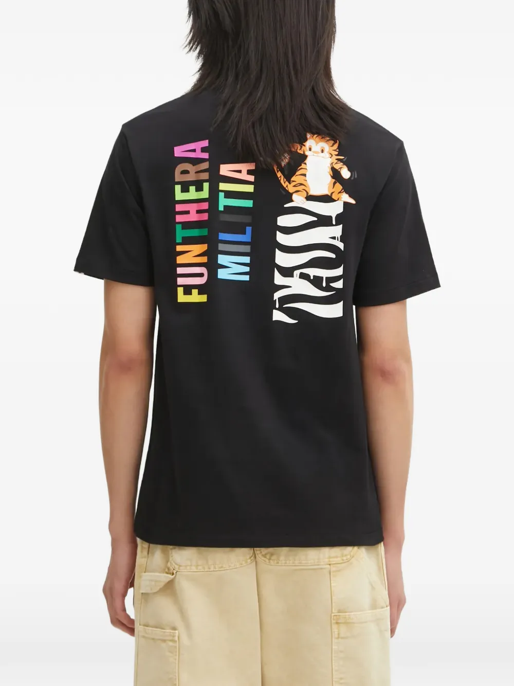A BATHING APE Colors Tiger T-shirt met grafische print Zwart