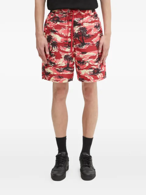 A BATHING APE® palm-tree printed shorts