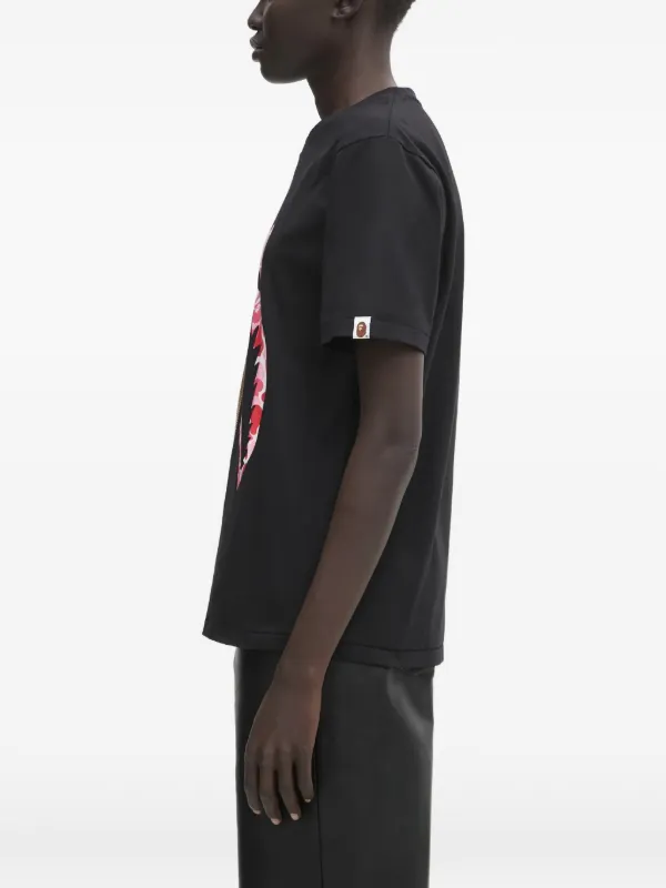 A BATHING APE® Camiseta Com Detalhe De Zíper | Preto | FARFETCH BR