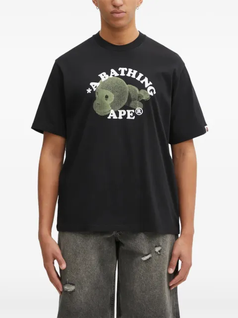 A BATHING APE® Milo College graphic-print T-shirt