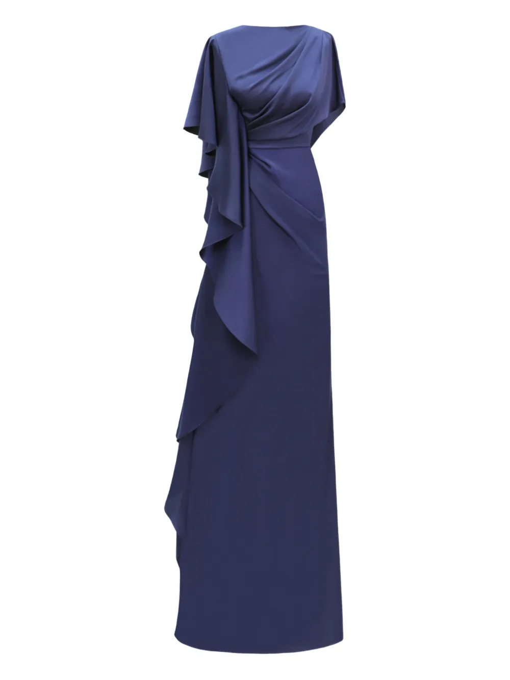 Gemy Maalouf Abito da sera con ruches - Blu