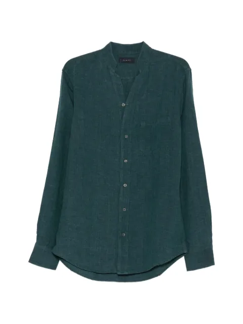 Sease Fish Tail band-collar long-sleeve shirt