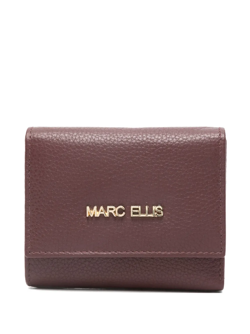 Marc Ellis logo-plaque leather wallet - Marrone
