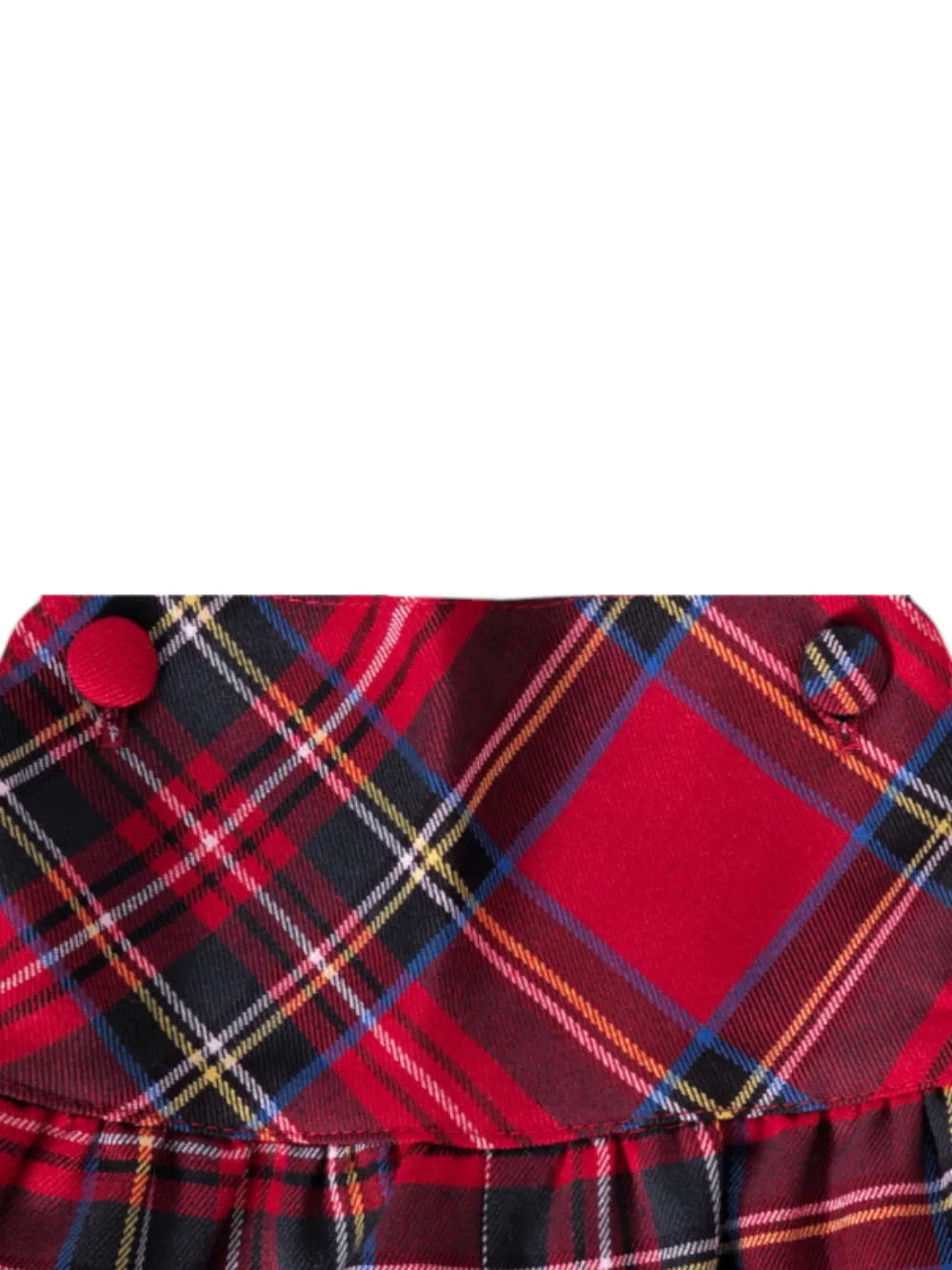  Baroni Firenze Kids Plais-patterd Dungaree - Red 