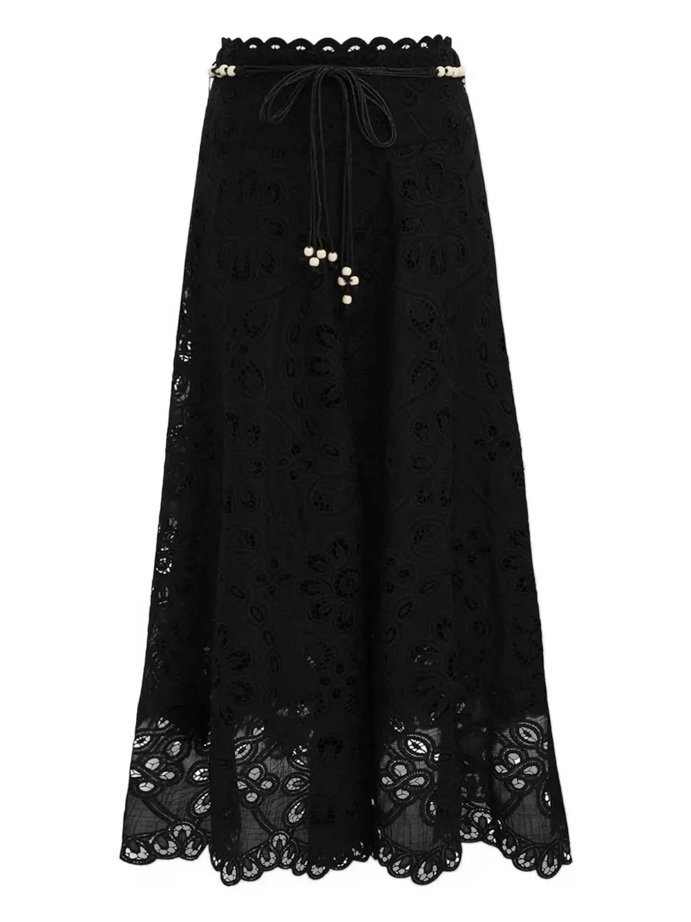 ZIMMERMANN embroidered draping skirt | Black | Image 1