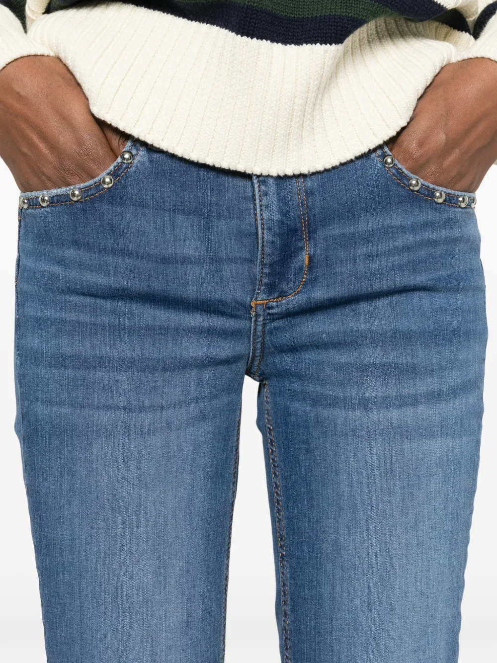 LIU JO Jeans met studzak Blauw