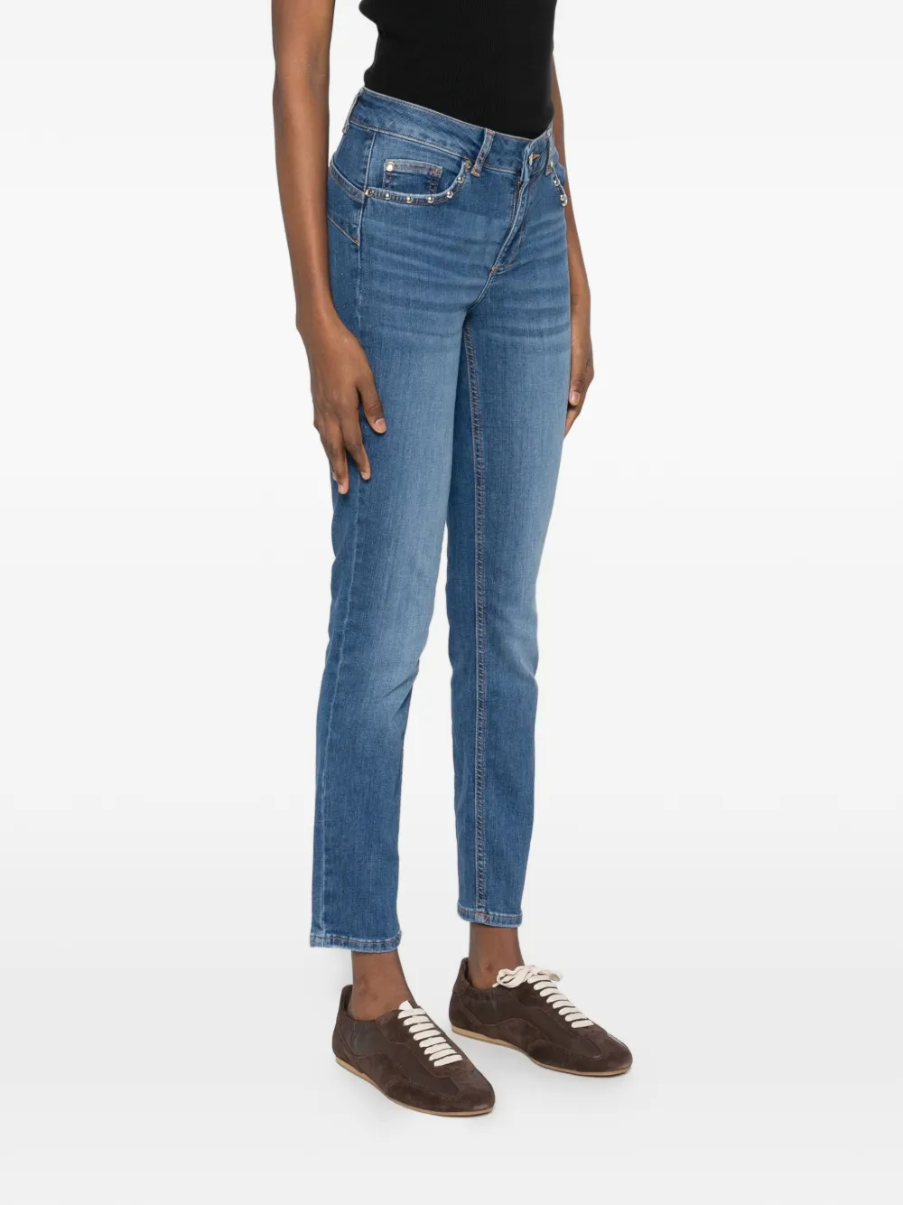 LIU JO Jeans met studzak Blauw