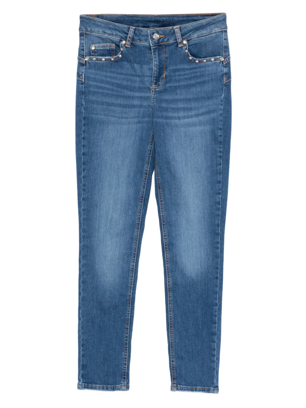 LIU JO stud-pocket jeans - Blu