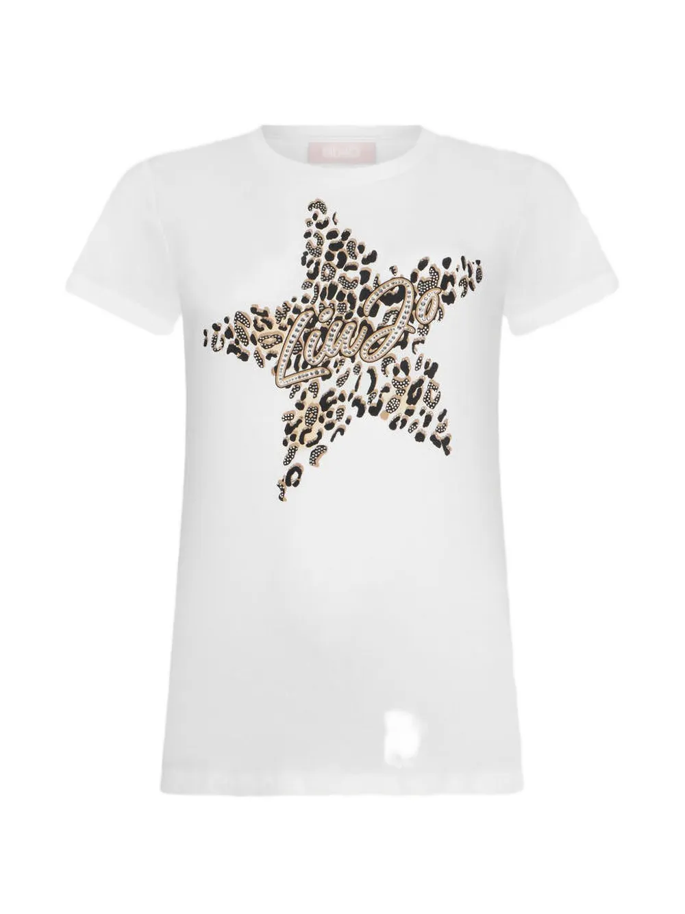 LIU JO T-shirt met print en stras Wit