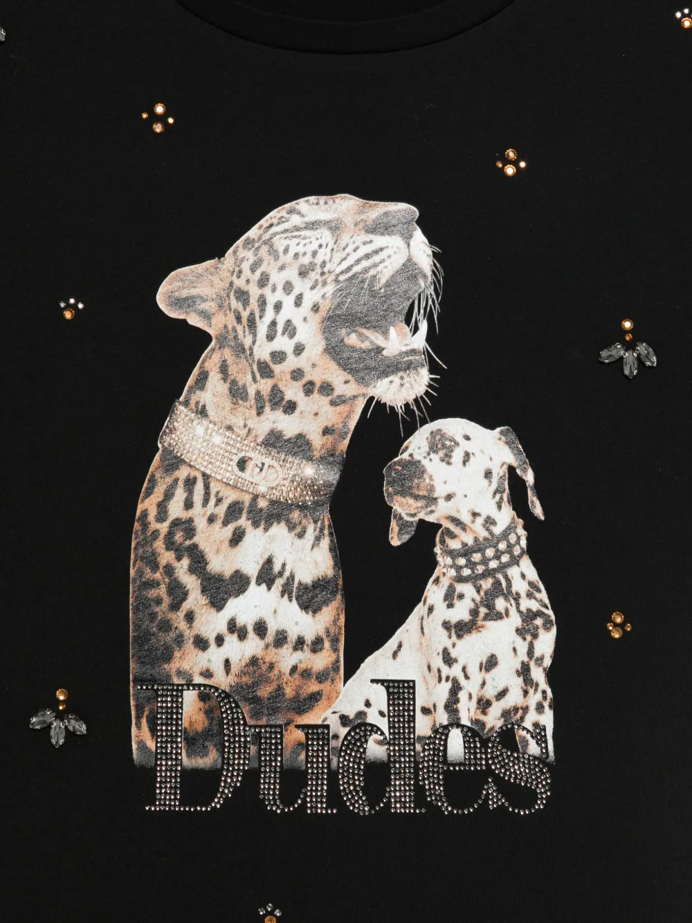 LIU JO T-shirt met dierenprint Zwart