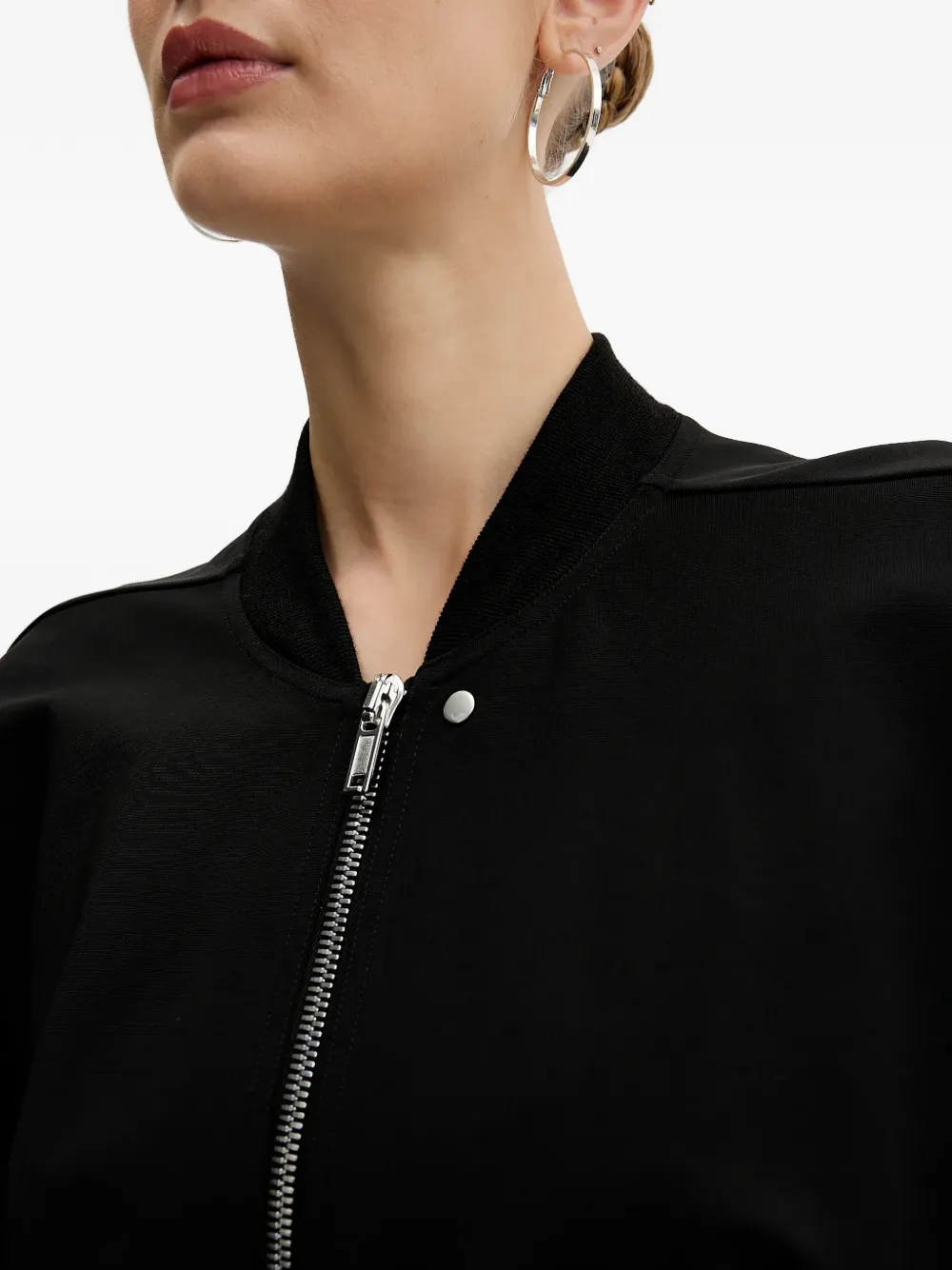 Rick Owens Lilies Flight jack met ritssluiting Zwart
