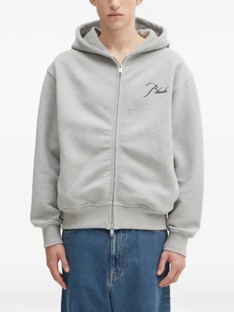 RHUDE logo-embroidered hoodie