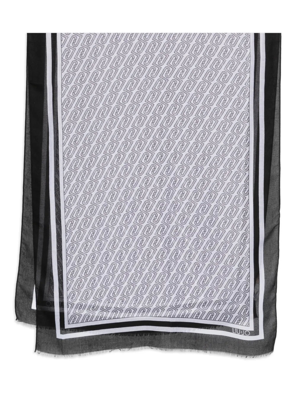 LIU JO pattern scarf - Bianco