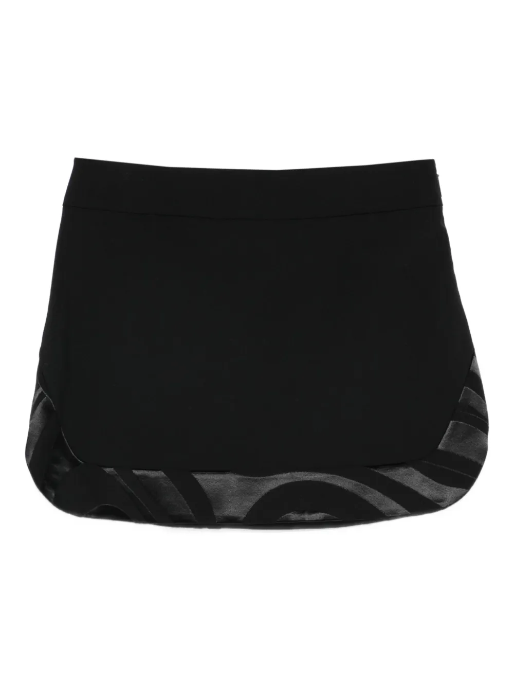 PUCCI hem-pattern skirt | Black | Image 1