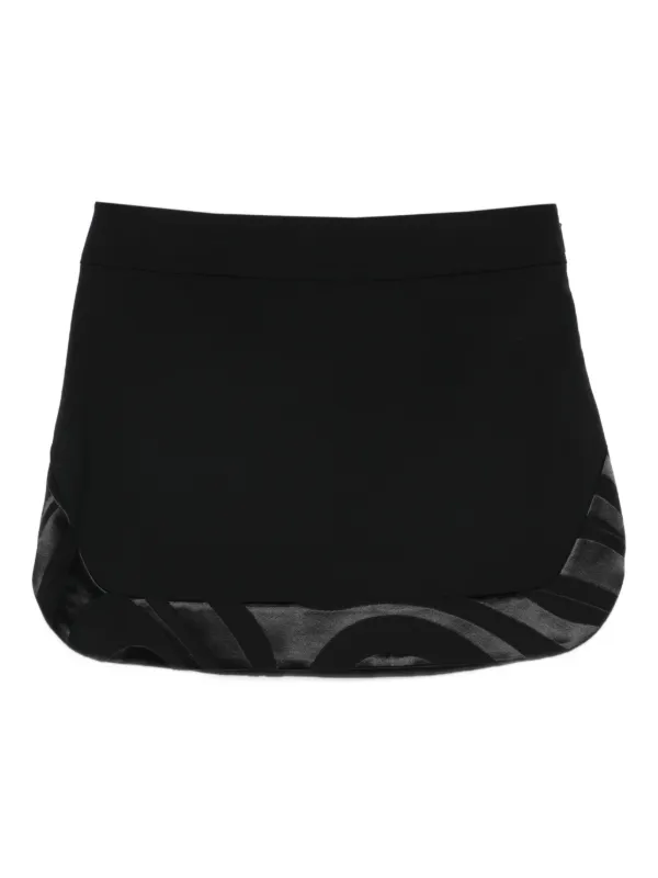 Pucci Hem-pattern Skirt in Black
